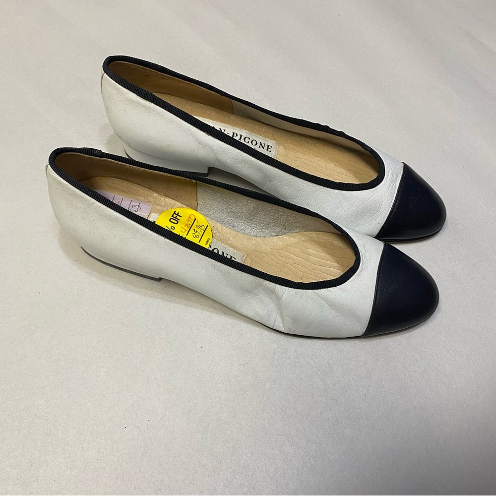 Vintage Evan Picone Women’s Flats Shoes Size 7M Leather 1990s Y2K Neutral NWT